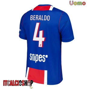 Paris Saint-Germain Lucas Beraldo #4 Prima Maglia 2026-27 Manica Corta